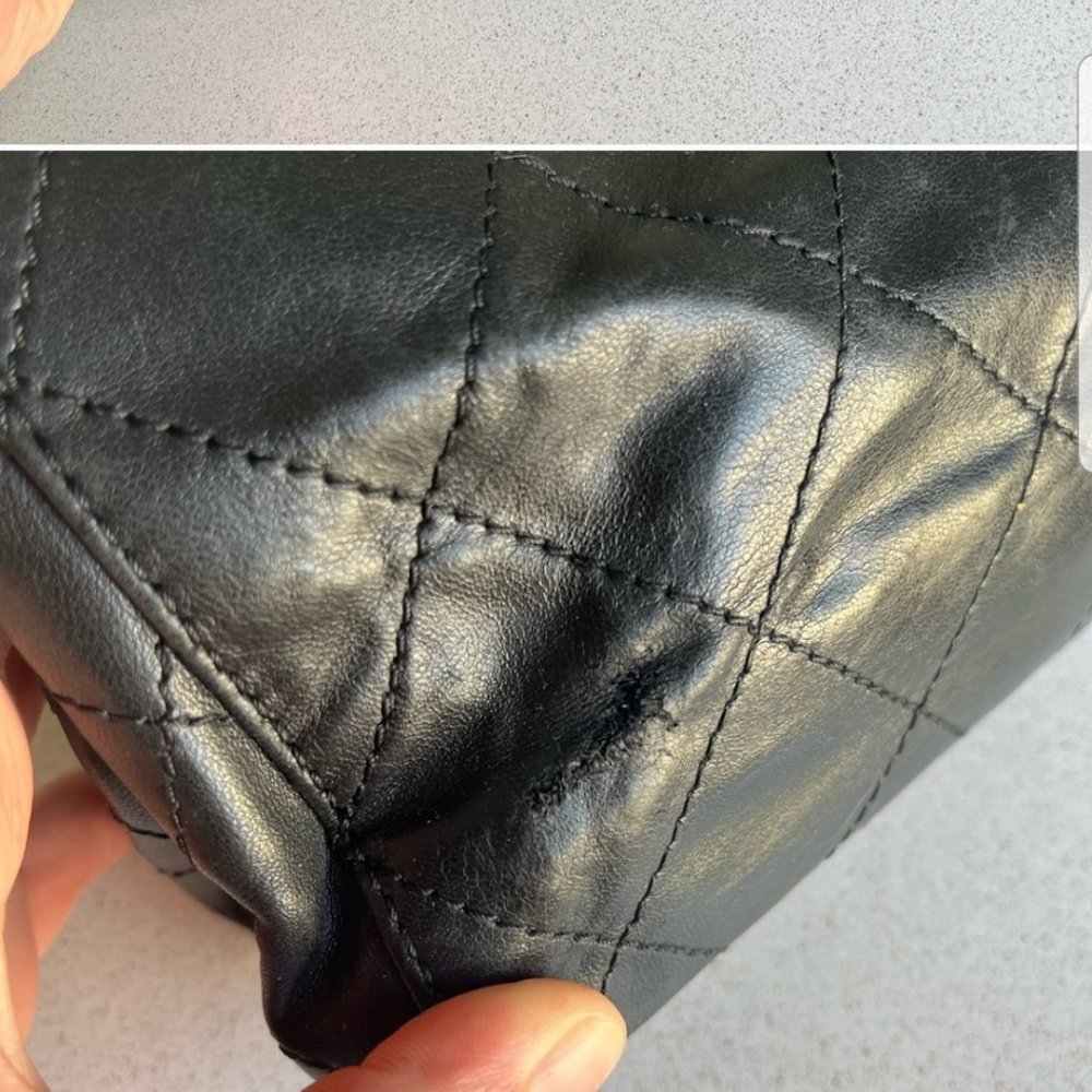 1997-1999 Chanel Shoulder Quilted Black Lambskin Medium Bag - Picture 8 of 15